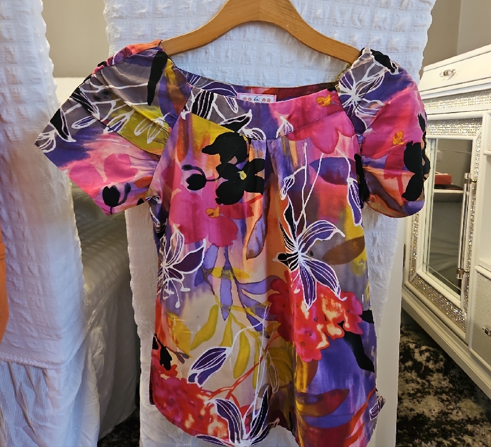 Floral Multicolor Women's Top